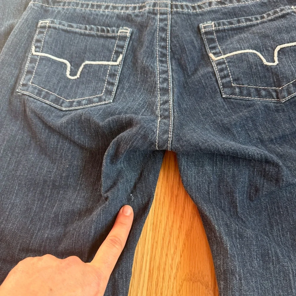 Custom Made Wide Leg Serape Fringe Kimes Jolene Size 6 with 32” inseam - Picture 3 of 6